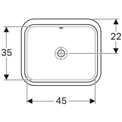 Geberit VariForm Dikdörtgen Tezgah Altı Lavabo 500.760.01.2 Hemen Al