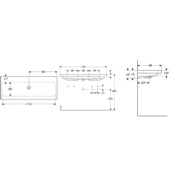 Geberit iCon Light 120x48 Cm Lavabo - 501.837.00.3 Hemen Al