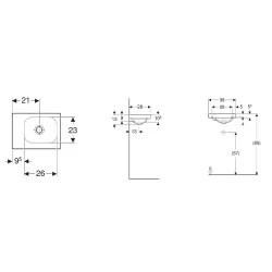 Geberit iCon Light 38x28 Cm Lavabo - 501.831.00.3 Hemen Al