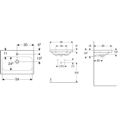 Geberit iCon Light 60x42 Cm Çıkıntılı Lavabo - 501.841.00.1 Hemen Al