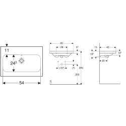 Geberit iCon Light 60x42 Cm Çıkıntılı Lavabo - 501.841.00.7 Hemen Al