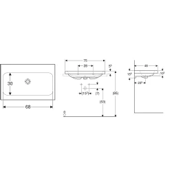 Geberit iCon Light 75x48 Cm Çanak Lavabo - 501.848.00.7 Hemen Al
