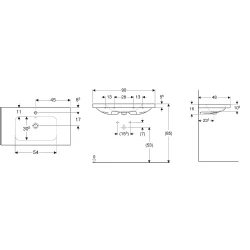 Geberit iCon Light 90x48 Cm Etajerli Lavabo - 501.840.00.1 Hemen Al