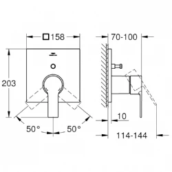 Grohe Allure New Ankastre Banyo-Duş Bataryası - 19315001 Hemen Al