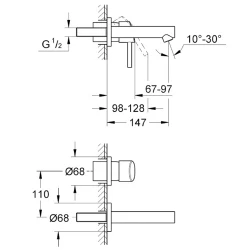 Grohe Concetto New 2 Delikli Ankastre Lavabo Bataryası - 19575001 Hemen Al