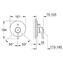 Grohe Concetto New Ankastre Banyo-Duş Bataryası - 19346001 Hemen Al