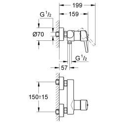 Grohe Concetto New Tek Kumandalı Duş Bataryası - 32210001 Hemen Al