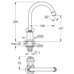 Grohe Costa L Lavabo Musluğu - 20393001 Hemen Al