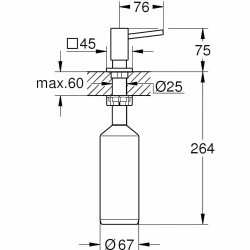 Grohe Cubic Sıvı Sabunluk - 40649000 Hemen Al