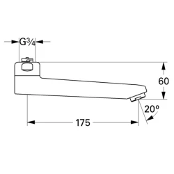 Grohe Döküm Çıkış Ucu - 13462000 Hemen Al