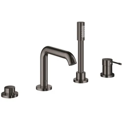 Grohe Essence New Dört Delikli Siyah Küvet Bataryası - 25251A01 Hemen Al