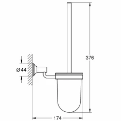 Grohe Essentials Authentic Tuvalet Fırçası Seti - 40658001 Hemen Al