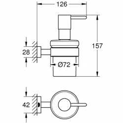 Grohe Essentials Cube New Sıvı Sabunluk - 40756001 Hemen Al