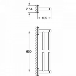 Grohe Essentials İkili Siyah Havluluk - 1024732430 Hemen Al