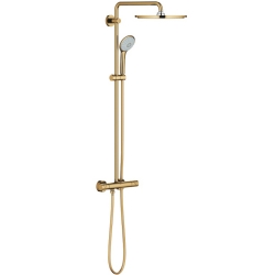 Grohe Euphoria System Duvara Monte Termostatik Bataryalı Altın Duş Sistemi - 26075GL0