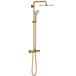 Grohe Euphoria System Duvara Monte Termostatik Bataryalı Altın Duş Sistemi - 26075GN0