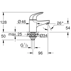 Grohe EuroEco 2023 Pillar Tap - 20616001 Hemen Al
