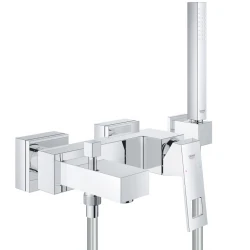 Grohe Eurocube Tek Kumandalı Beyaz Banyo Bataryası - 23141000 Hemen Al