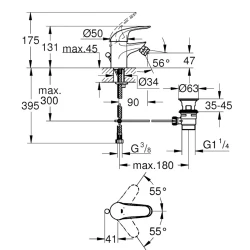 Grohe Euroeco Tek Kumandalı Bide Batarya - 23263000 Hemen Al