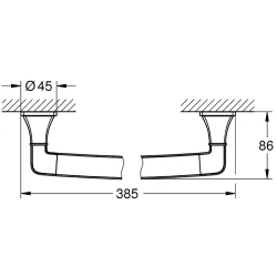 Grohe GranderaKrom-Bronz Banyo Tutamağı - 40960IG0 Hemen Al
