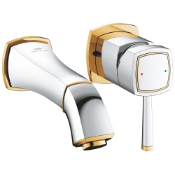Grohe Grandera İki Delikli Beyaz-Bronz Lavabo Bataryası - 29416IG0