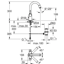 Grohe Grandera Tek Delikli Altın Lavabo Bataryası - 20666IG0 Hemen Al