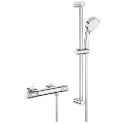 Grohe Grohtherm 1000 Performance Termostatik Duş Bataryası / Duş Seti Dahil - 34834000