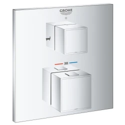 Grohe Grohtherm Cube Çift Yönlü Ankastre Termostatik Banyo Bataryası- 24155000 Hemen Al