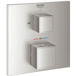 Grohe Grohtherm Cube Çift Yönlü Ankastre Termostatik Banyo Bataryası- 24155DC0 Hemen Al