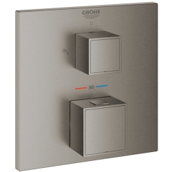 Grohe Grohtherm Cube Termostatik Nikel Banyo-Duş Bataryası- 24154AL0