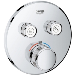 Grohe Grohtherm SmartControl Çift Valfli Akış Kontrollü Ankastre Termostatik Duş Bataryası - 29119000