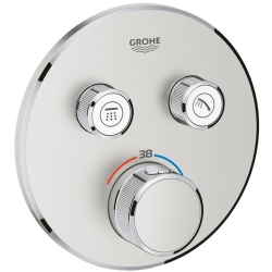 Grohe Grohtherm SmartControl Çift Valfli Akış Kontrollü Ankastre Termostatik Duş Bataryası - 29119DC0