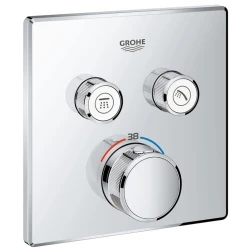 Grohe Grohtherm SmartControl Çift Valfli Akış Kontrollü Ankastre Termostatik Duş Bataryası - 29124000 Hemen Al