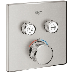Grohe Grohtherm SmartControl Çift Valfli Akış Kontrollü Ankastre Termostatik Duş Bataryası - 29124DC0