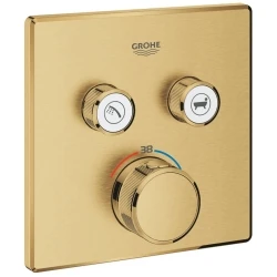Grohe Grohtherm SmartControl Çift Valfli Akış Kontrollü Bronz Ankastre Termostatik Duş Bataryası - 29124GN0 Hemen Al