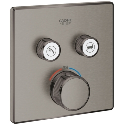 Grohe Grohtherm SmartControl Çift Valfli Akış Kontrollü Nikel Ankastre Termostatik Duş Bataryası - 29124AL0
