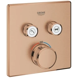 Grohe Grohtherm SmartControl Çift Valfli Akış Kontrollü Rose Gold Ankastre Termostatik Duş Bataryası - 29124DL0 Hemen Al