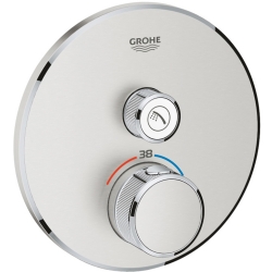 Grohe Grohtherm SmartControl Tek Valfli Akış Kontrollü Ankastre Termostatik Duş Bataryası - 29118DC0