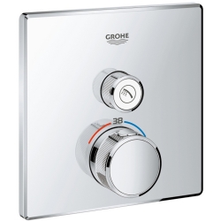 Grohe Grohtherm SmartControl Tek Valfli Akış Kontrollü Ankastre Termostatik Duş Bataryası - 29123000