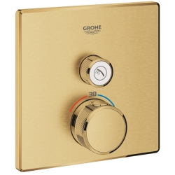 Grohe Grohtherm SmartControl Tek Valfli Akış Kontrollü Bronz Ankastre Termostatik Duş Bataryası - 29123GN0