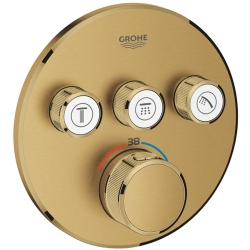 Grohe Grohtherm SmartControl Üç Valfli Akış Kontrollü Bronz Ankastre Termostatik Duş Bataryası - 29121GN0