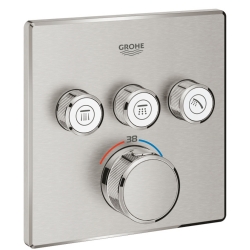 Grohe Grohtherm SmartControl Üç valfli Akış Kontrollü Ankastre Termostatik Duş Bataryası - 29126DC0