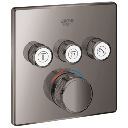 Grohe Grohtherm SmartControl Üç valfli Akış Kontrollü Nikel Ankastre Termostatik Duş Bataryası - 29126A00
