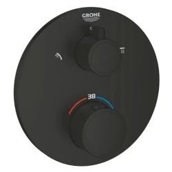 Grohe Grohtherm Termostatik Siyah Banyo-Duş Bataryası - 1022082430 Hemen Al