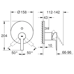Grohe Lineare New Ankastre Banyo-Duş Bataryası - 24064DC1 Hemen Al