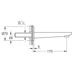 Grohe Lineare New Çıkış Ucu - 13383DC1 Hemen Al