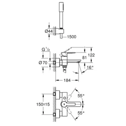 Grohe Lineare New Tek Kumandalı Banyo Bataryası - 33850001 Hemen Al