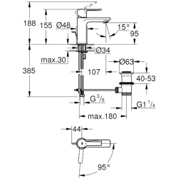 Grohe Lineare New Tek Kumandalı Lavabo Bataryası - 23790001 Hemen Al