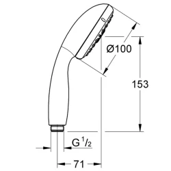 Grohe NTempesta 100 El Duşu - 28578002 Hemen Al