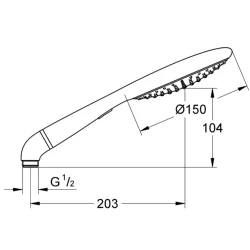 Grohe RAINXG Eco El Duşu - 27274000 Hemen Al
